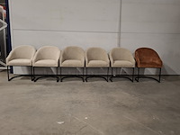 6x eetkamerstoel, rivièra maison , lincoln textafoam lodge - afbeelding 1 van  20