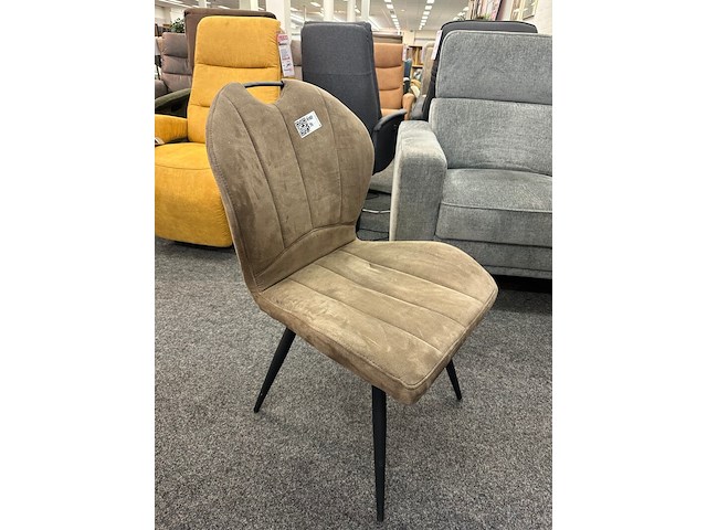6x eetkamerstoel roos, taupe - afbeelding 1 van  2