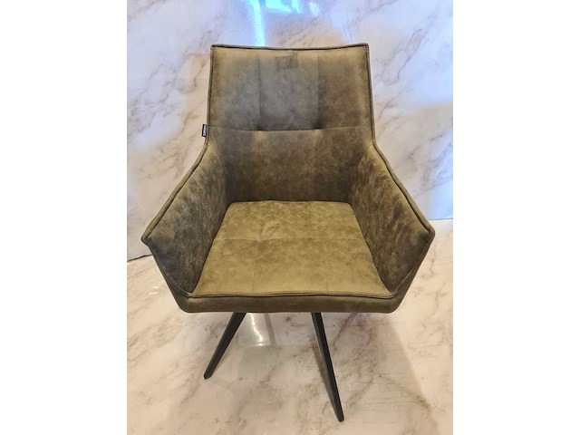 6x eetkamerstoel tribeca draaibaar, groen, 2025 - afbeelding 1 van  2