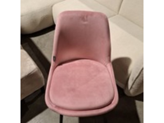 6x eetkamerstoel, velvet roze - afbeelding 3 van  4