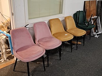 6x eetkamerstoel, velvet - afbeelding 1 van  6