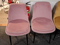 6x eetkamerstoel, velvet - afbeelding 3 van  6