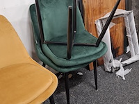6x eetkamerstoel, velvet - afbeelding 6 van  6