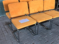 6x eetkamerstoel, zuiver , ridge rib, geel - afbeelding 2 van  4