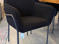 6x eetkamerstoel, zwart