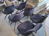 6x eetkamerstoel, zwart - afbeelding 3 van  3