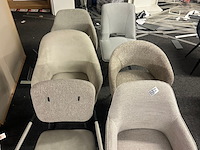 6x eetkamerstoelen, beige - afbeelding 1 van  2
