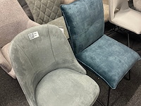 6x eetkamerstoelen, licht blauw - afbeelding 4 van  7