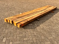6x eiken balken fijnbezaagd, 150x150mm, lengte 500cm - afbeelding 2 van  3