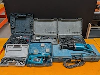 6x elektrisch gereedschap o.a. makita en bosch