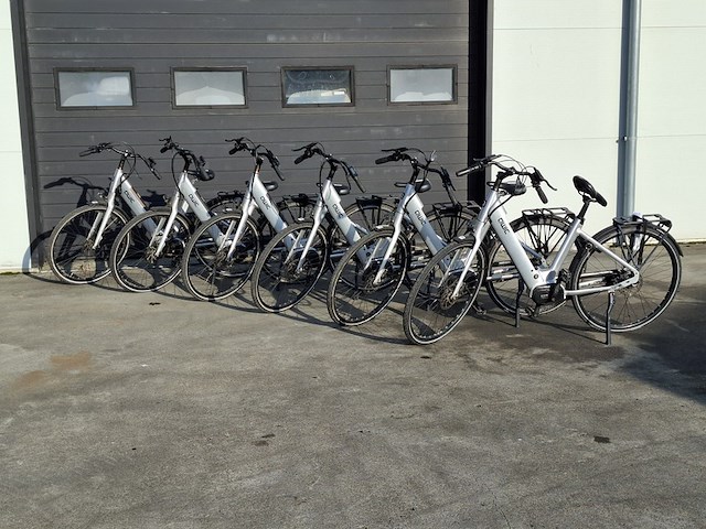 6x elektrische fiets, qwic, grijs - afbeelding 1 van  16