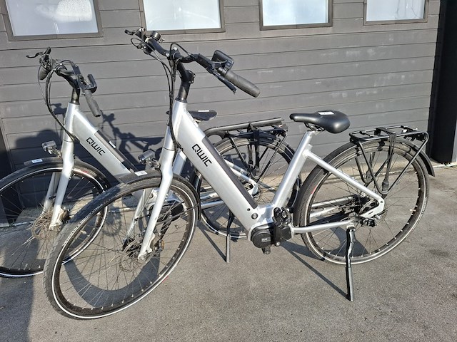 6x elektrische fiets, qwic, grijs - afbeelding 3 van  16