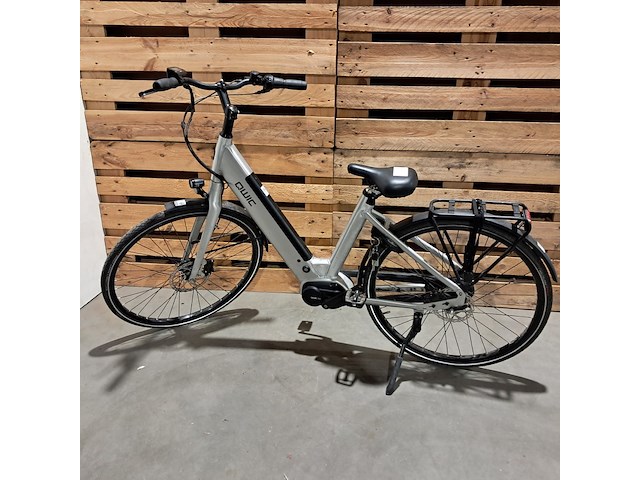 6x elektrische fiets, qwic, proffesional, grijs / chroom - afbeelding 2 van  7