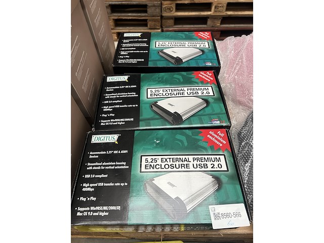 6x externe behuizing 5,25" digitus - afbeelding 1 van  3