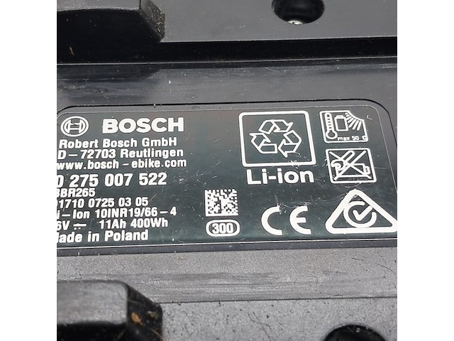 6x fietsaccu, bosch, powerpack 400 0275007522 - afbeelding 11 van  33