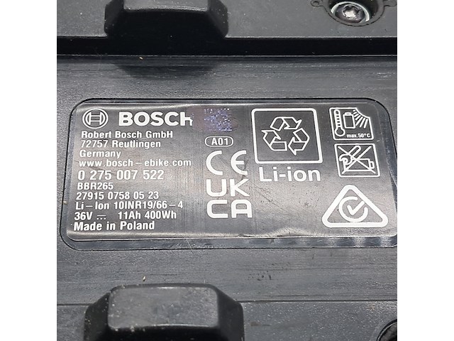 6x fietsaccu, bosch, powerpack 400 0275007522 - afbeelding 27 van  33