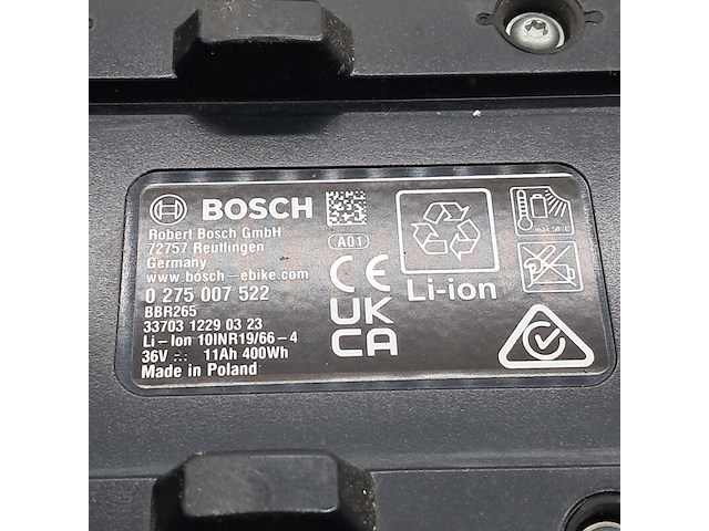 6x fietsaccu, bosch, powerpack 400 - afbeelding 9 van  22