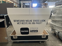 6x flightcase met designtafel 119x119x115 - afbeelding 1 van  6