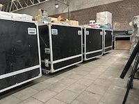 6x flightcase met designtafel 119x119x115 - afbeelding 6 van  6