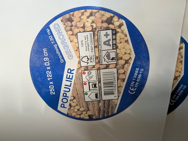 6x gegronde houten plaat - afbeelding 5 van  6