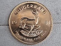 6x gouden munt, south africa, krugerrand, 1981 - afbeelding 6 van  7