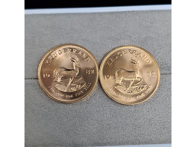 6x gouden munt, south africa, krugerrand, 1982 - afbeelding 3 van  7