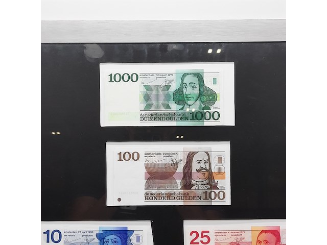 6x guldenbiljet in lijst - afbeelding 2 van  5