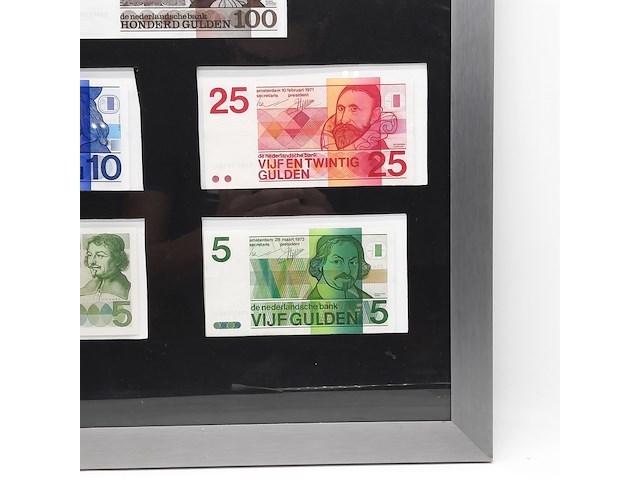 6x guldenbiljet in lijst - afbeelding 4 van  5