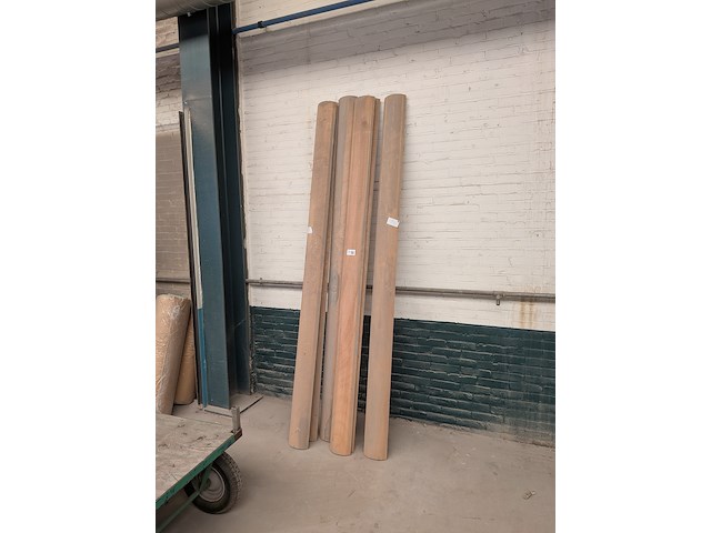 6x halfrond houtwerk - afbeelding 1 van  7