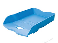 6x han brievenbakjes stapelbaar kleur roze & blauw mix - afbeelding 3 van  5
