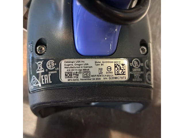 6x handheld scanner, datalogic, quickscan qd2131 - afbeelding 12 van  12
