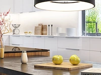 6x hanglamp rond 48cm, steinhauer, ringlede 2695zw, zwart, 2027 - afbeelding 2 van  5