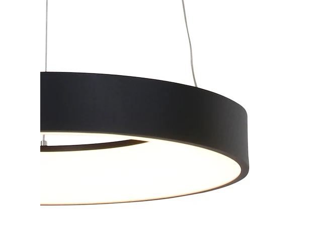 6x hanglamp rond 48cm, steinhauer, ringlede 2695zw, zwart, 2027 - afbeelding 4 van  5