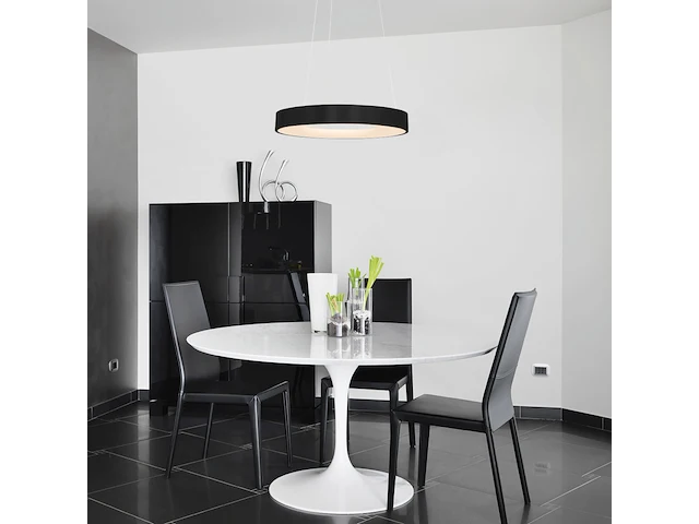 6x hanglamp rond 48cm, steinhauer, ringlede 2695zw, zwart, 2027 - afbeelding 5 van  5