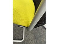 6x haworth - nestelbare vergaderstoel - lime - afbeelding 5 van  10