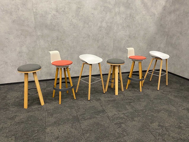 6x hay/ buzzispace/ bene - barkruk - designmix - afbeelding 5 van  12