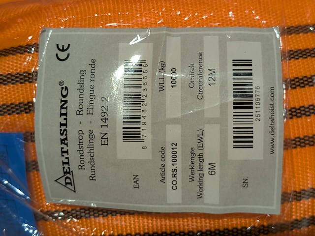 6x hijsband, deltasling - afbeelding 3 van  6