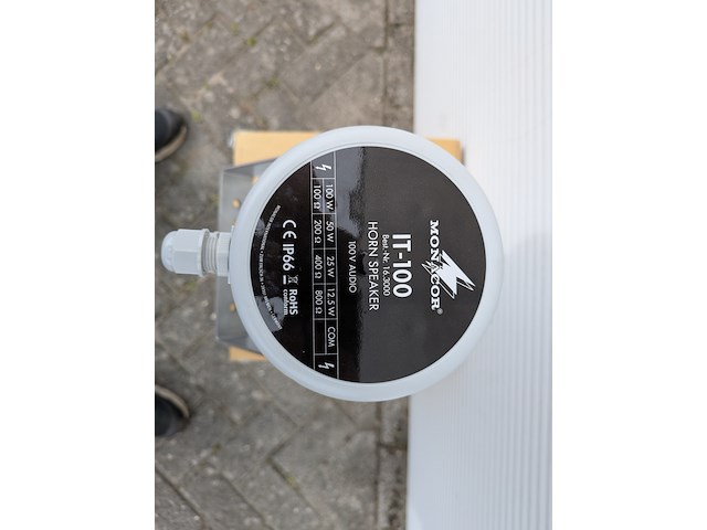 6x hoornluidspreker, monacor, it-100 - afbeelding 5 van  7