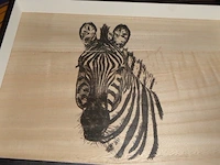 6x houten dienblad zebra