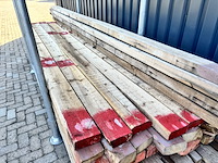 6x houten gordingen - afbeelding 1 van  5
