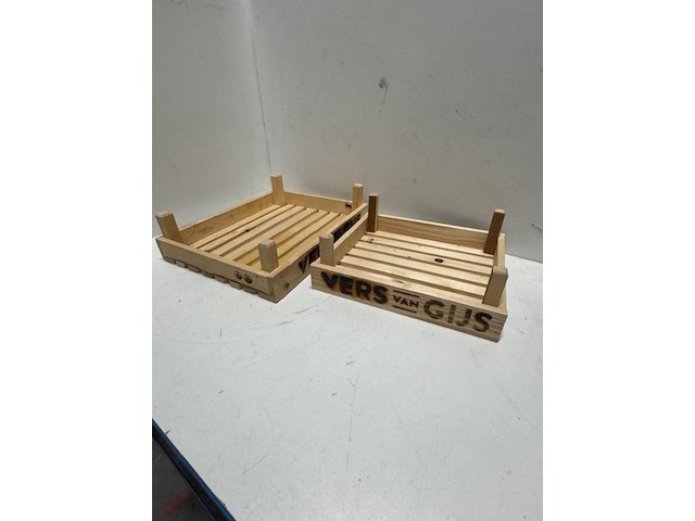 6x houten krat - afbeelding 1 van  5