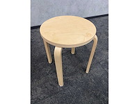 6x houten kruk - afbeelding 3 van  5