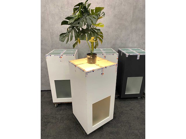 6x houten zuil met verlichting - afbeelding 10 van  16