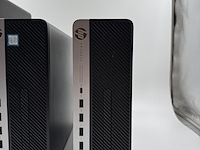 6x hp prodesk desktops - 1x werkend win 11 + 5x voor opbouw, zwart, 2015-2019 - afbeelding 3 van  13