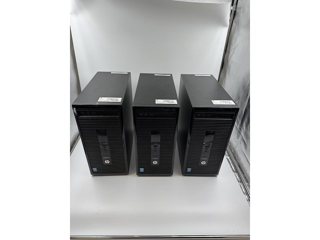 6x hp prodesk desktops - 1x werkend win 11 + 5x voor opbouw, zwart, 2015-2019 - afbeelding 4 van  13