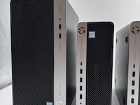 6x hp prodesk desktops - 1x werkend win 11 + 5x voor opbouw, zwart, 2015-2019 - afbeelding 1 van  13