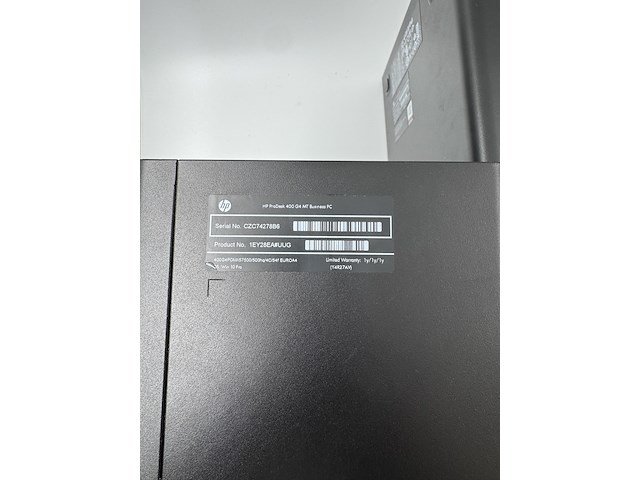 6x hp prodesk desktops - 1x werkend win 11 + 5x voor opbouw, zwart, 2015-2019 - afbeelding 6 van  13