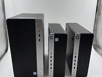6x hp prodesk desktops - 1x werkend win 11 + 5x voor opbouw, zwart, 2015-2019 - afbeelding 1 van  13