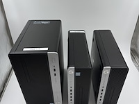 6x hp prodesk desktops - 1x werkend win 11 + 5x voor opbouw, zwart, 2015-2019 - afbeelding 6 van  13