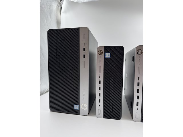 6x hp prodesk desktops - 1x werkend win 11 + 5x voor opbouw, zwart, 2015-2019 - afbeelding 7 van  13